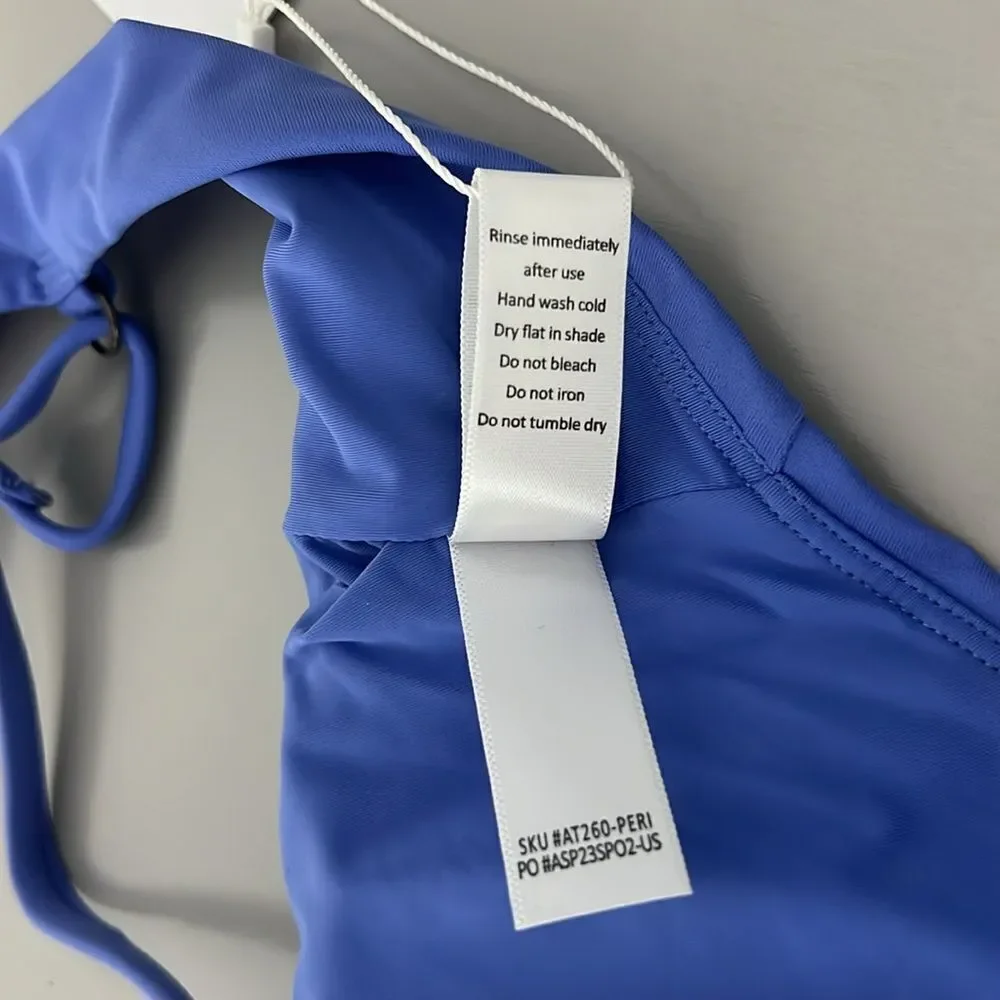 NWT Andie Swim The Crete Top Eco Nylon in Periwinkle Size XL